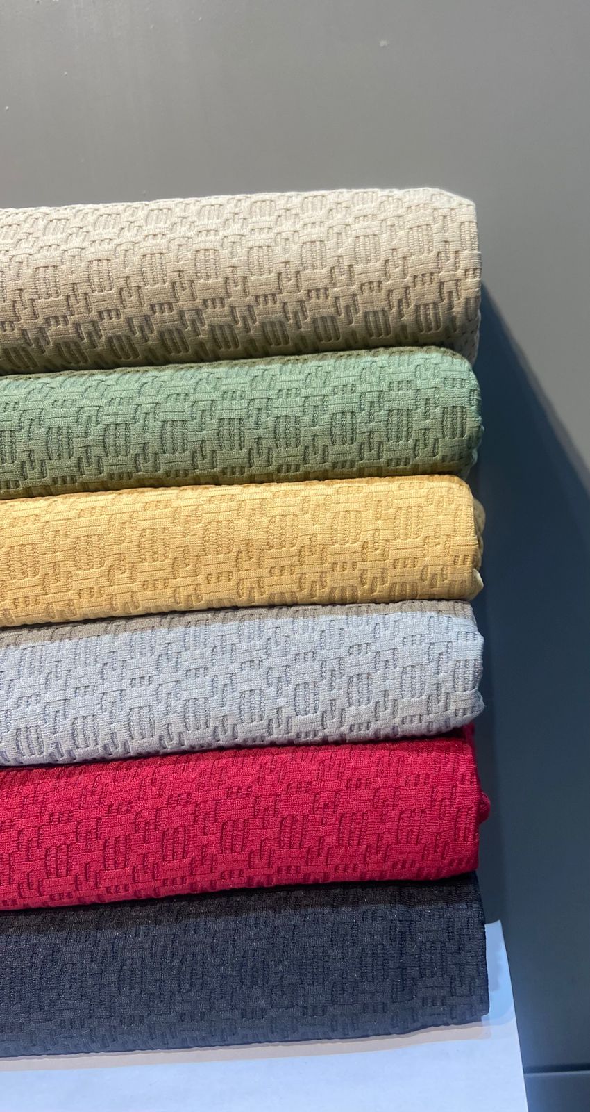 Jacquard knitting detail